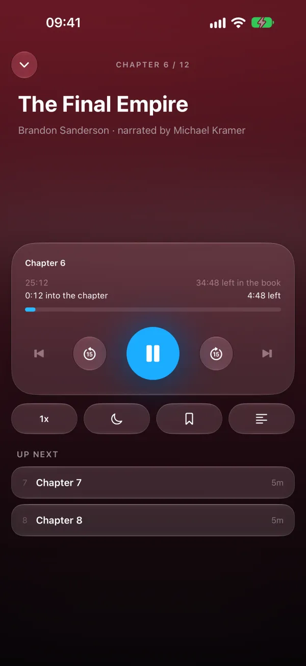 Ondelia player on iPhone
